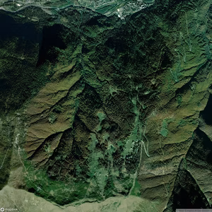 Scopello / Alpe di Mera - Vista satellitare estiva