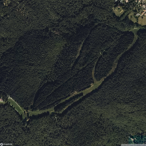 Lanzo d'Intelvi - Vista satellitare estiva