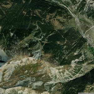 Argentera - Vista satellitare estiva