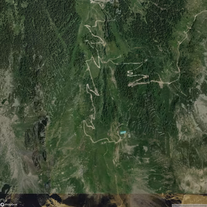 Pescegallo - Vista satellitare estiva