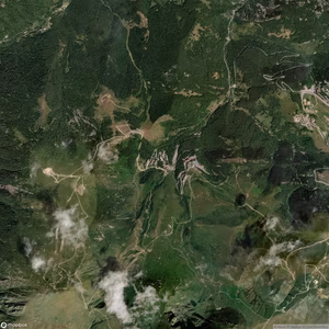 Artesina - Vista satellitare estiva