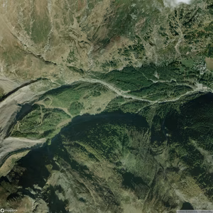 Macugnaga - Belvedere - Vista satellitare estiva