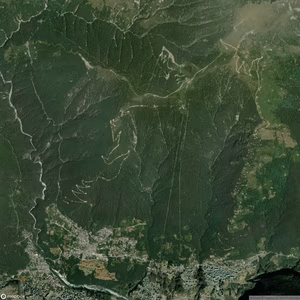 Piana di Vigezzo - Vista satellitare estiva