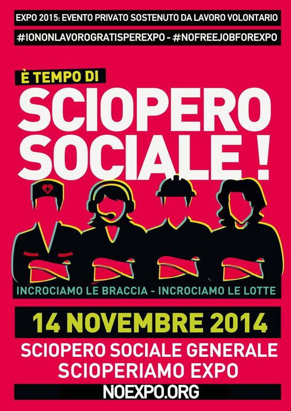 ScioperoSociale | corteo e azioni a Milano